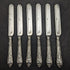 Around 1879 British Antique Sterling Silver Handle Cutlery Set in Wooden Box
